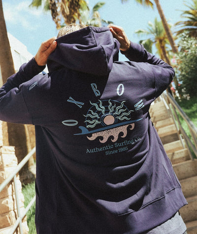 Sandbar Zipped Hoodie - Deep Marine Men's Hoodies & Sweatshirts Oxbow S 