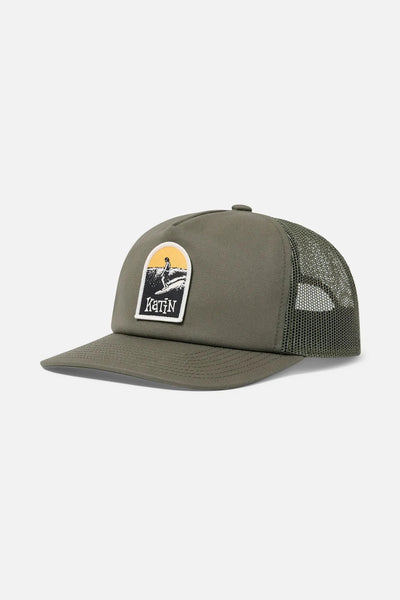 Saxon Trucker Hat - Olive Men's Hats,Caps&Beanies Katin 