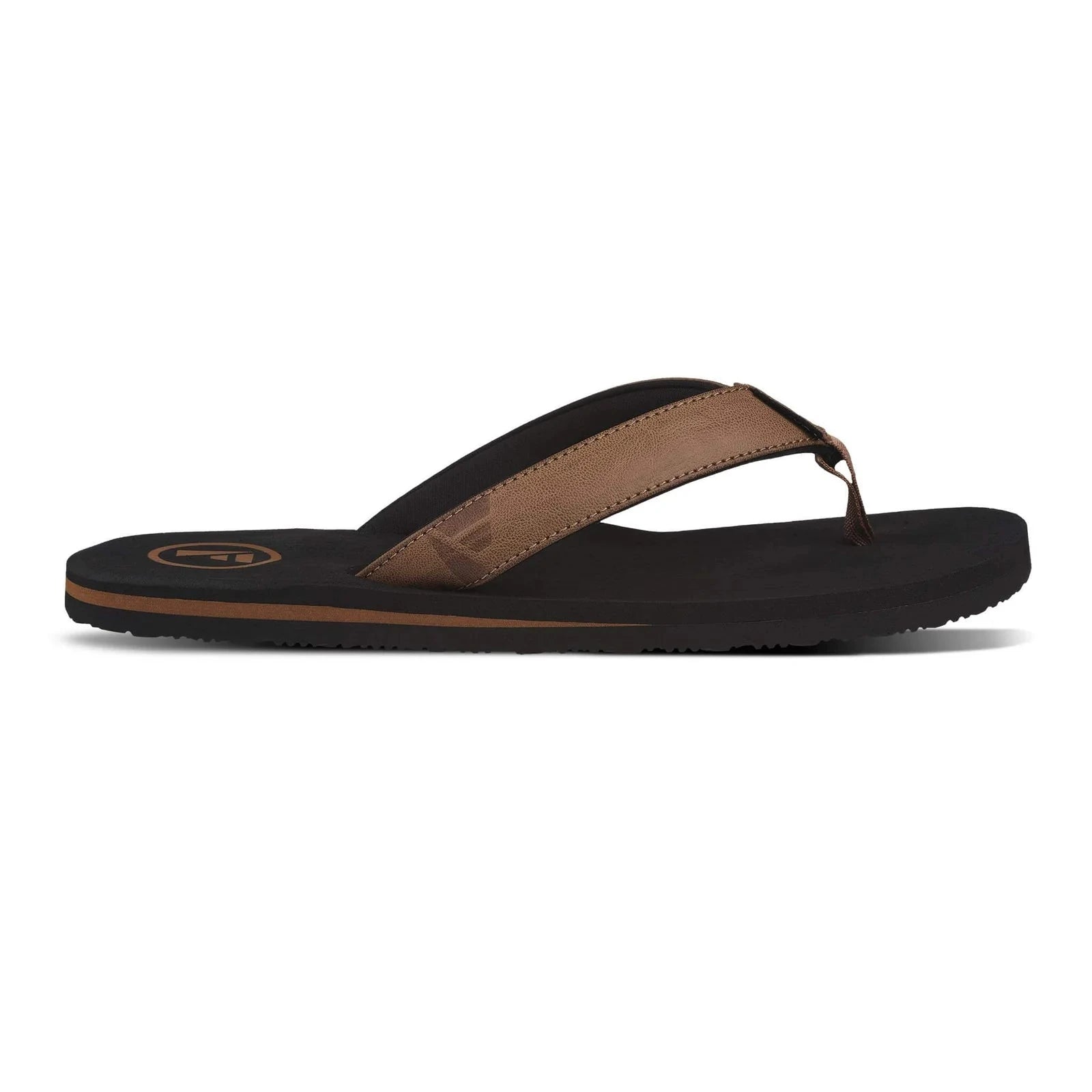 Seales Flip Flops - Black/Tan Men's Shoes & Flip Flops Foamlife 