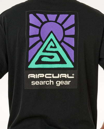 Search Dawn Tee - Black Men's T-Shirts & Vests Rip Curl 