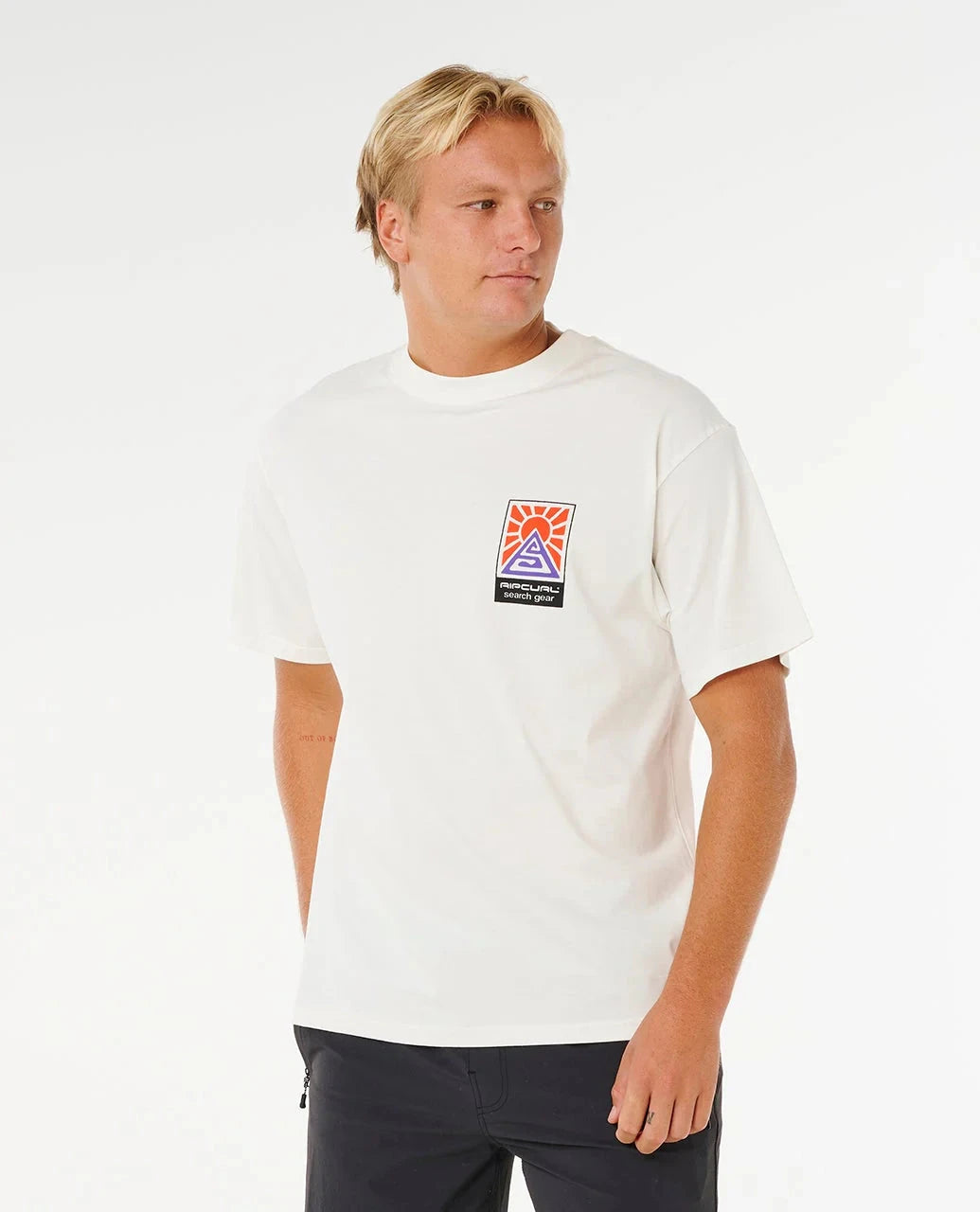 Search Dawn Tee - Bone Men's T-Shirts & Vests Rip Curl 