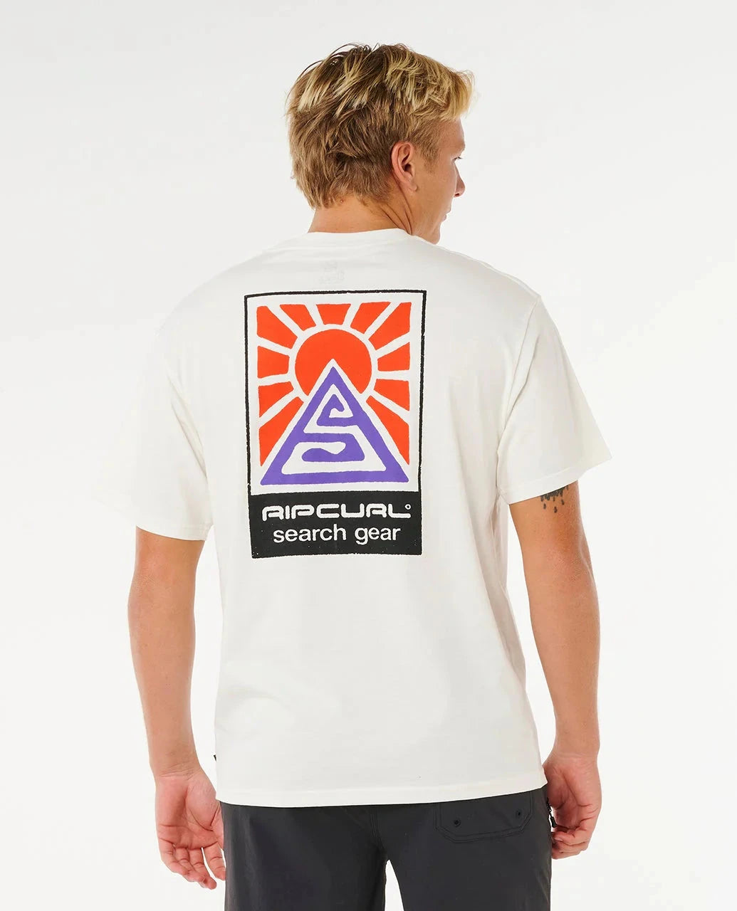 Search Dawn Tee - Bone Men's T-Shirts & Vests Rip Curl 