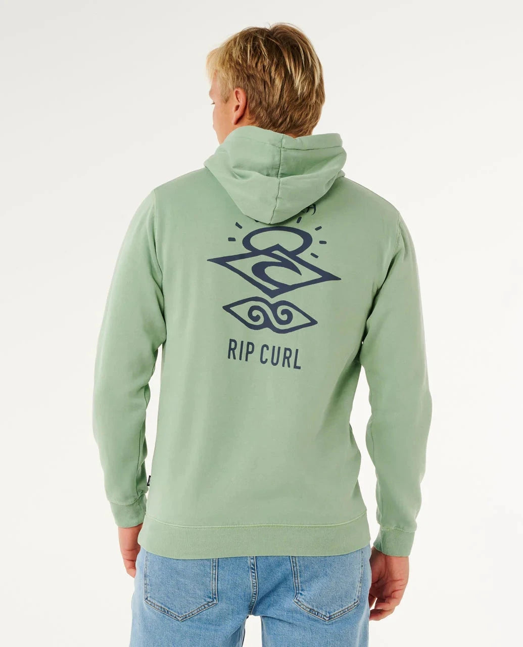 Search Icon Hood - Aloe Men's Hoodies & Sweatshirts Rip Curl 