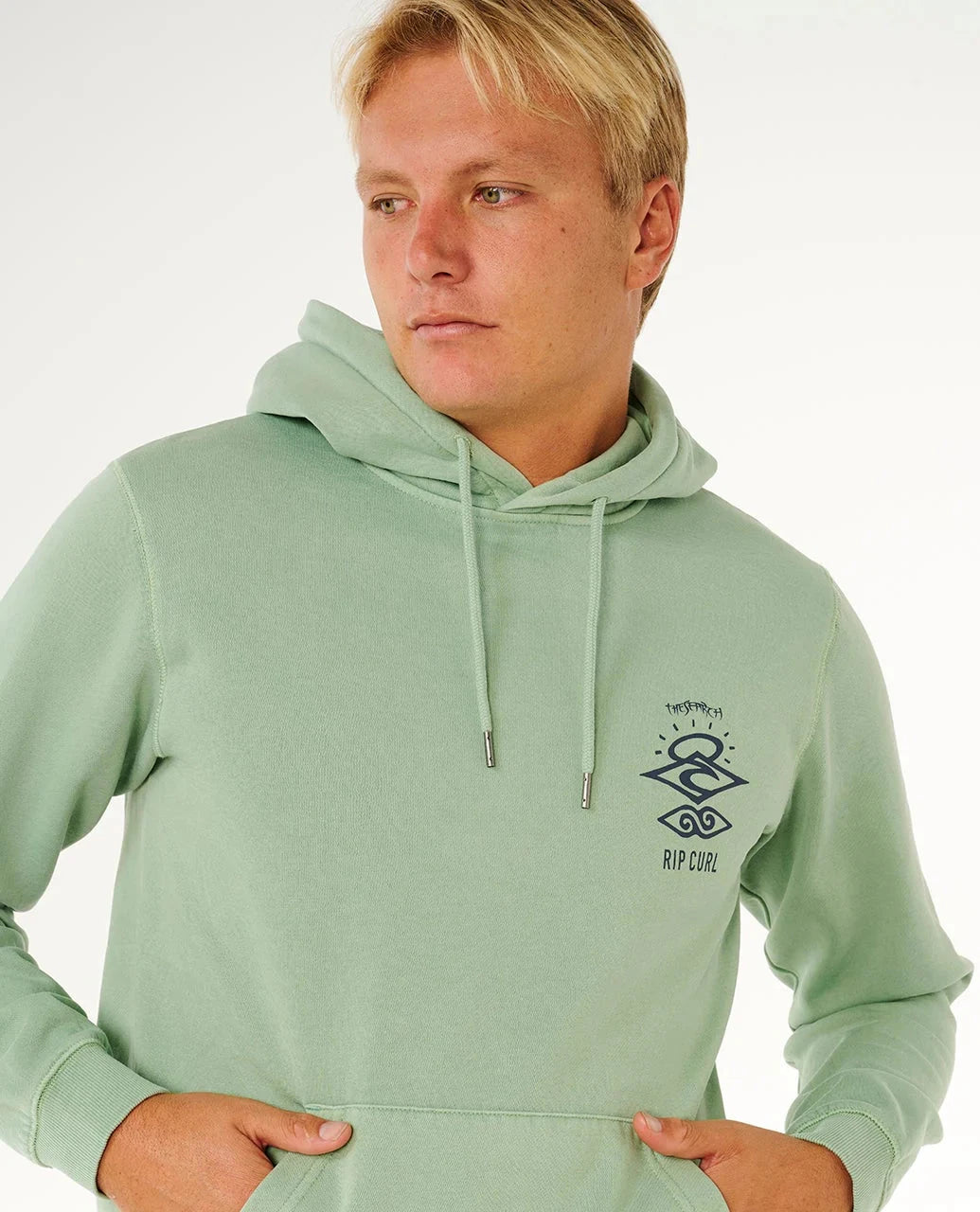 Search Icon Hood - Aloe Men's Hoodies & Sweatshirts Rip Curl 