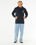 Search Icon Hood - Navy/Grey Men's Hoodies & Sweatshirts Rip Curl 