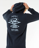 Search Icon Hood - Navy/Grey Men's Hoodies & Sweatshirts Rip Curl 