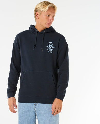 Search Icon Hood - Navy/Grey Men's Hoodies & Sweatshirts Rip Curl S 