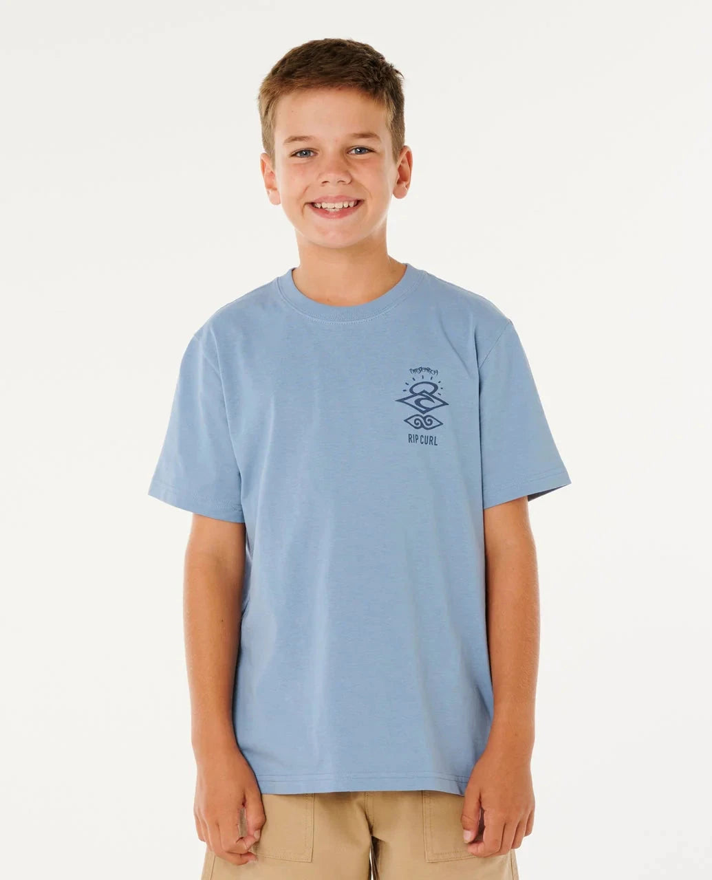 Search Icon Tee Boy - Faded Denim Children's Tees Bathsheba Surf 8 