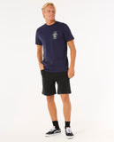 Search Icon Tee - Navy/Grey Men's T-Shirts & Vests Rip Curl 