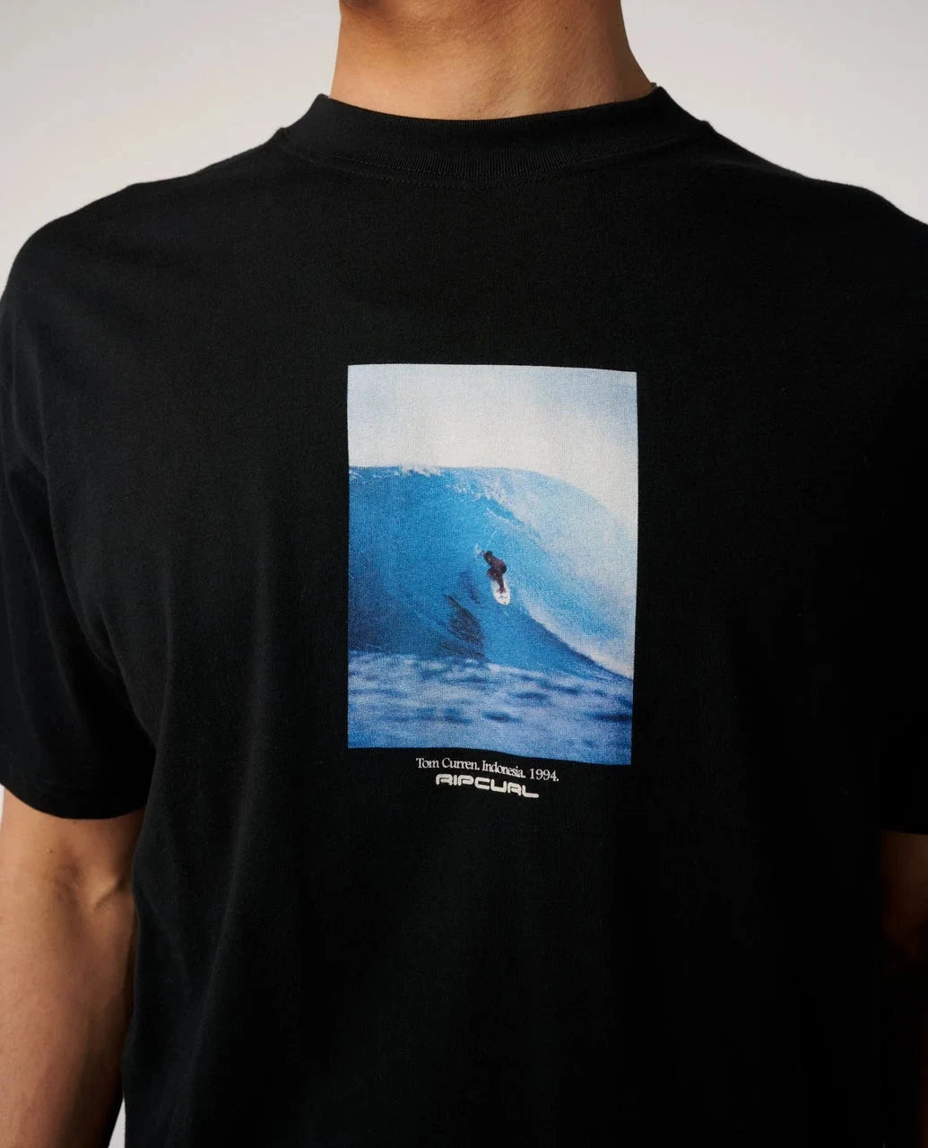 Search Series Grambeau Tee - Black Men's T-Shirts & Vests Rip Curl 
