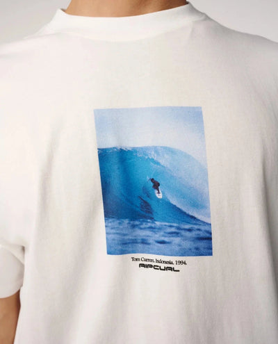 Search Series Grambeau Tee - Bone Men's T-Shirts & Vests Rip Curl 