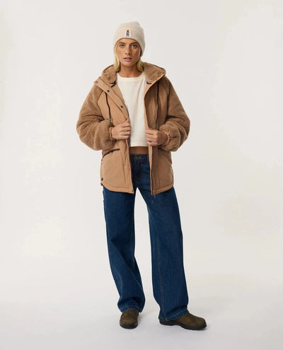 Search Series Splice Puffer - Brown Women's Jackets Rip Curl Women 