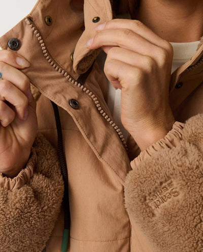 Search Series Splice Puffer - Brown Women's Jackets Rip Curl Women 