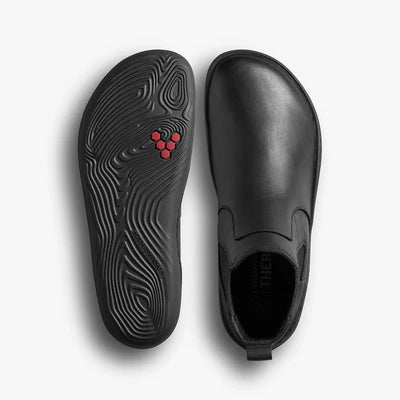 Sensus Chelsea Boots (Womens) Obsidian Leather Women's Flipflops,Shoes & Boots Vivobarefoot 