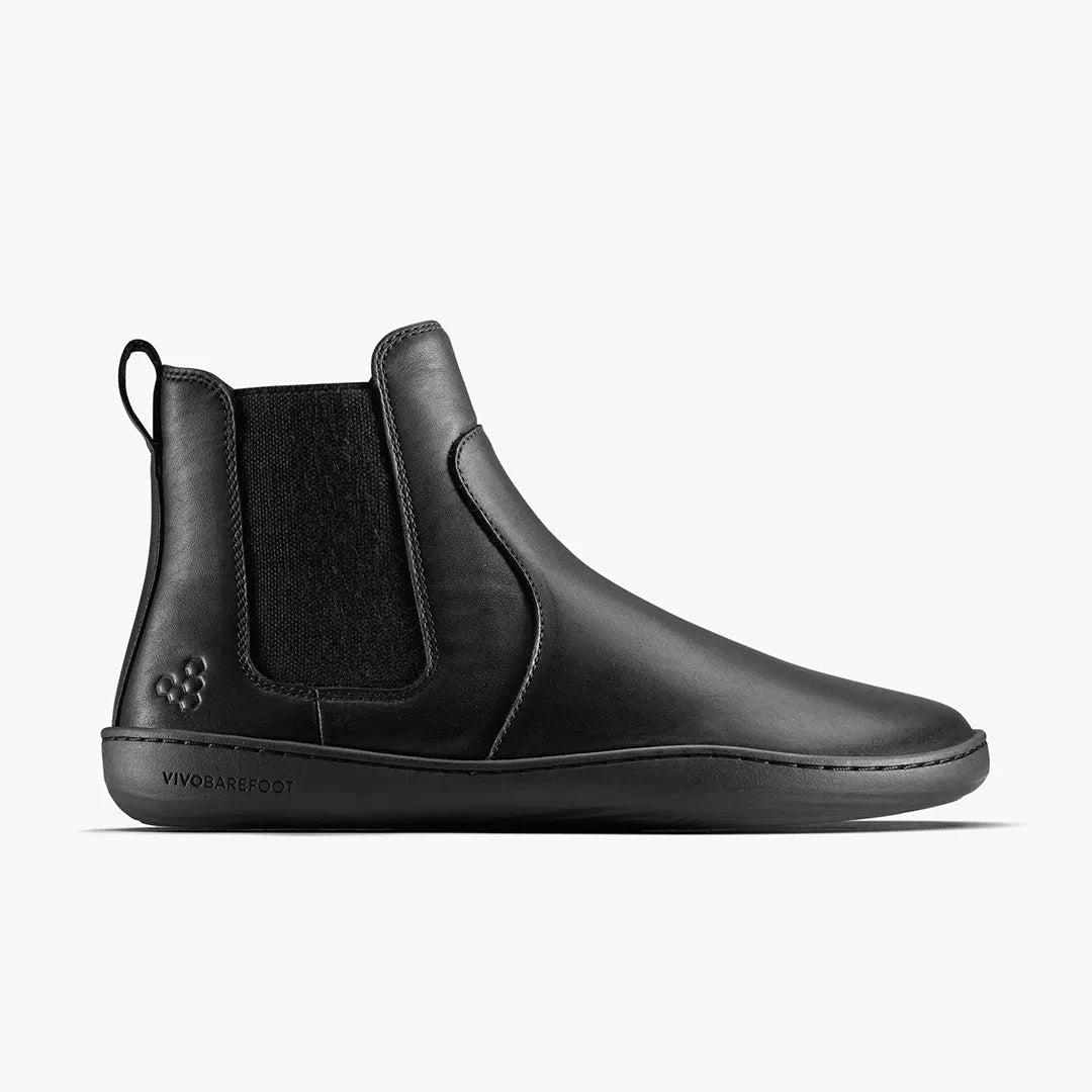 Sensus Chelsea Boots (Womens) Obsidian Leather Women's Flipflops,Shoes & Boots Vivobarefoot UK4 