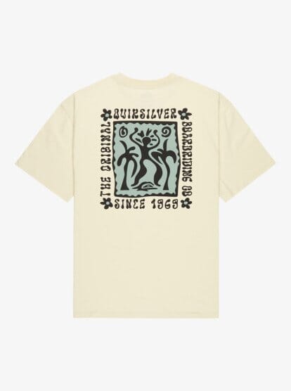 Serenity Splash - Bone White Men's T-Shirts & Vests Quiksilver 