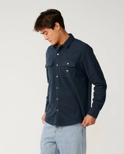 Sessions Polar Fleece Shirt - Dark Navy Men's Shirts & Polos Rip Curl 