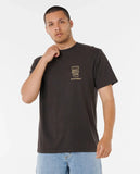 Shaper Address Tee - Washed Black Men's T-Shirts & Vests Rip Curl S 