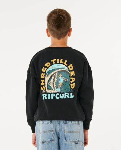 Shred Till Dead Crew Boy - Black Children's Hoodies Rip Curl 
