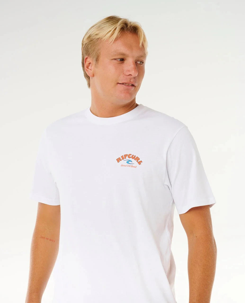 Shred Till Tee - White Men's T-Shirts & Vests Rip Curl 