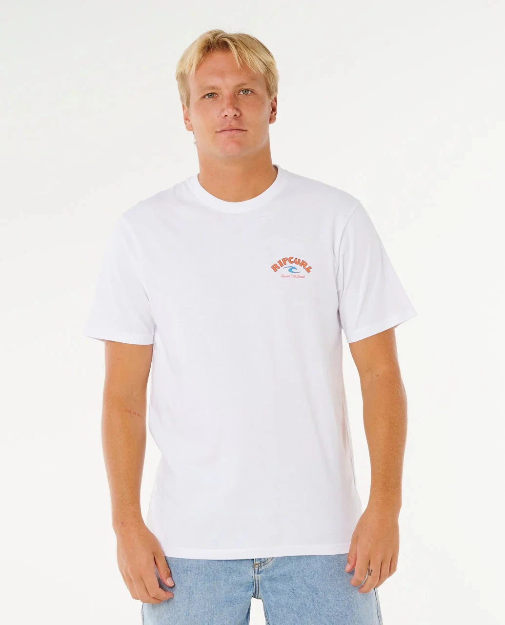 Shred Till Tee - White Men's T-Shirts & Vests Rip Curl S 
