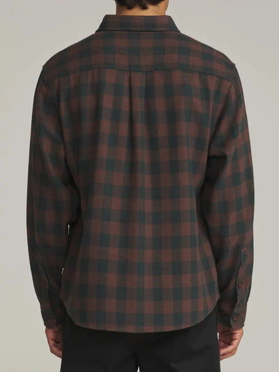 Sierra Flannel - French Roast Plaid Men's Shirts & Polos Katin 