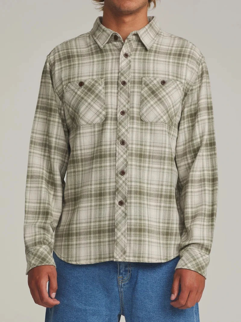 Sierra Flannel - Light Olive Men's Shirts & Polos Katin 