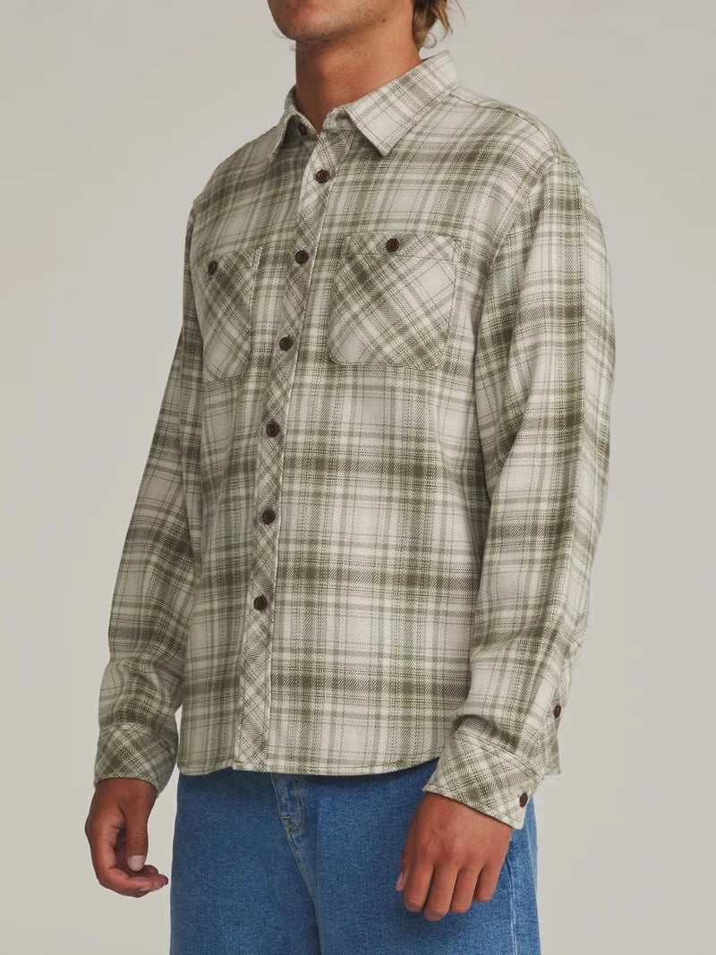 Sierra Flannel - Light Olive Men's Shirts & Polos Katin S 