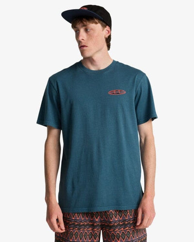 Since 73 Poster Tee - Real Teal Men's T-Shirts & Vests Billabong S 