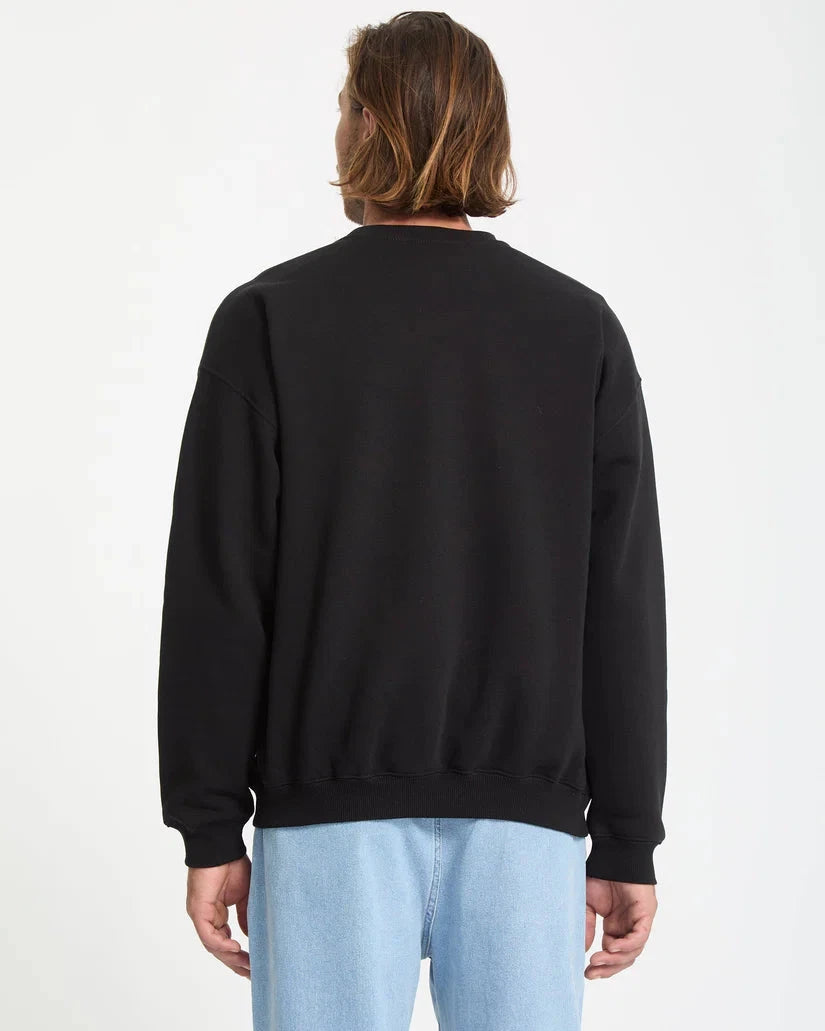 Single Stone Sweatshirt - Black Men's Hoodies & Sweatshirts Volcom 