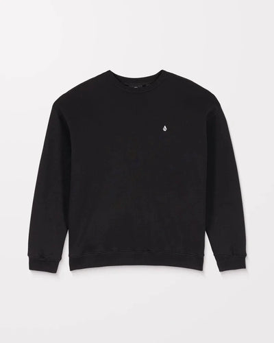Single Stone Sweatshirt - Black Men's Hoodies & Sweatshirts Volcom 