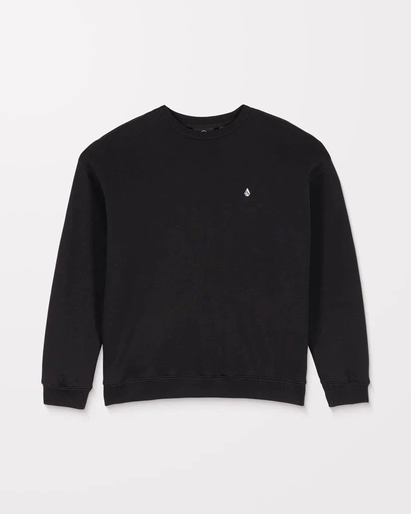 Single Stone Sweatshirt - Black Men's Hoodies & Sweatshirts Volcom 