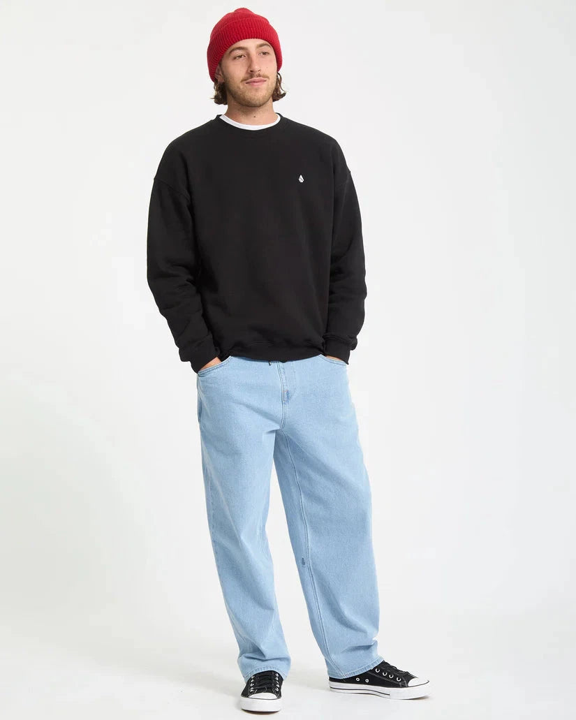 Single Stone Sweatshirt - Black Men's Hoodies & Sweatshirts Volcom 