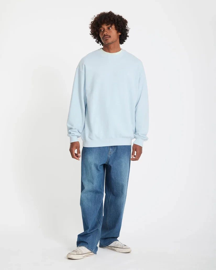Single Stone TW Crew - Light Blue Acid Men's Hoodies & Sweatshirts Volcom 