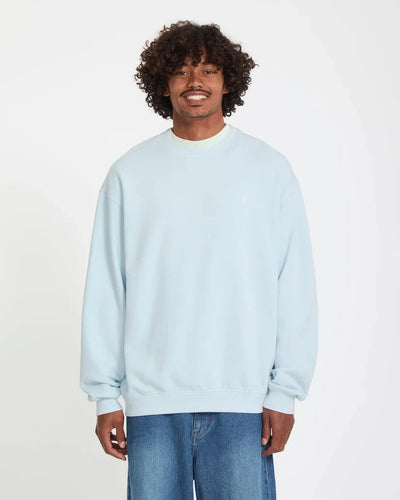 Single Stone TW Crew - Light Blue Acid Men's Hoodies & Sweatshirts Volcom S 