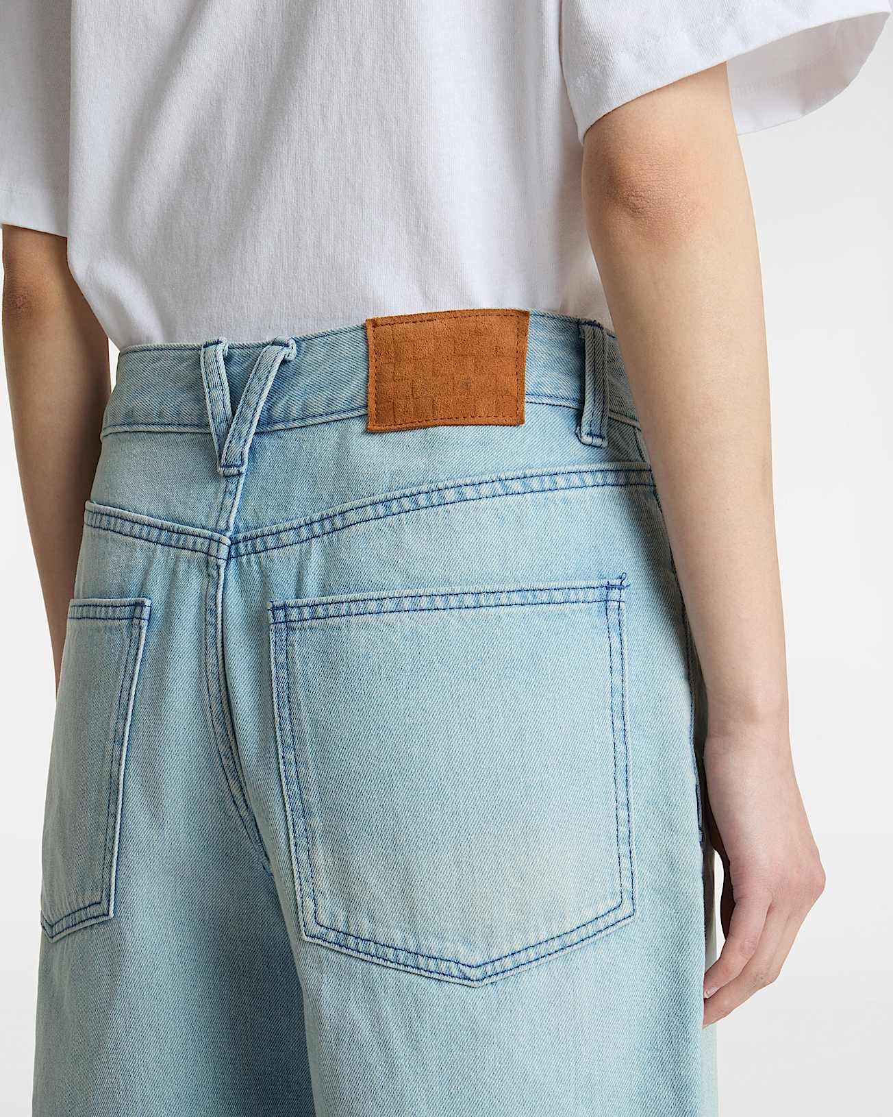 Sirelle Cut-Off Jorts - Light Stonewash Women's Shorts & Boardshorts Vans Womens 