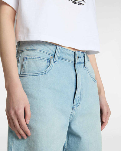 Sirelle Cut-Off Jorts - Light Stonewash Women's Shorts & Boardshorts Vans Womens 