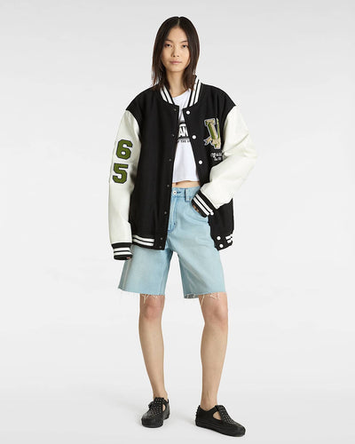 Sirelle Cut-Off Jorts - Light Stonewash Women's Shorts & Boardshorts Vans Womens 