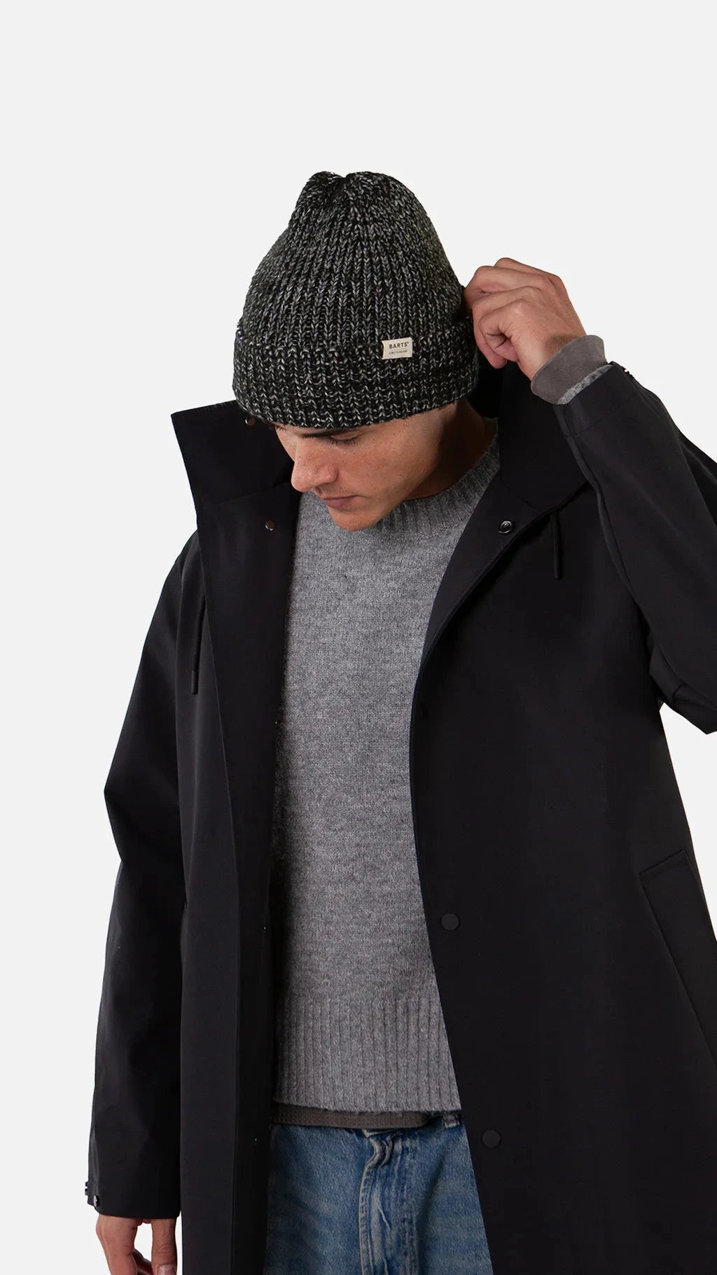 Skaga Beanie - Dark Heather Men's Hats,Caps&Beanies Barts 