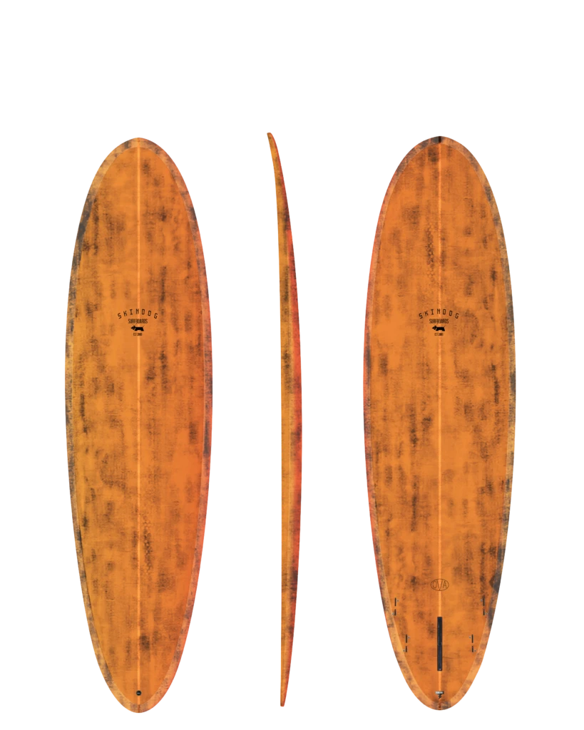 Skindog Ova 7'0" Thunderbolt Black - Orange Carbon Surfboard Skindog Surfboards 