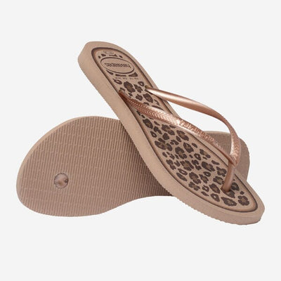 Slim Animals - Rose Gold Women's Flipflops,Shoes & Boots Havaianas 