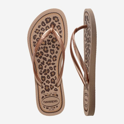 Slim Animals - Rose Gold Women's Flipflops,Shoes & Boots Havaianas 