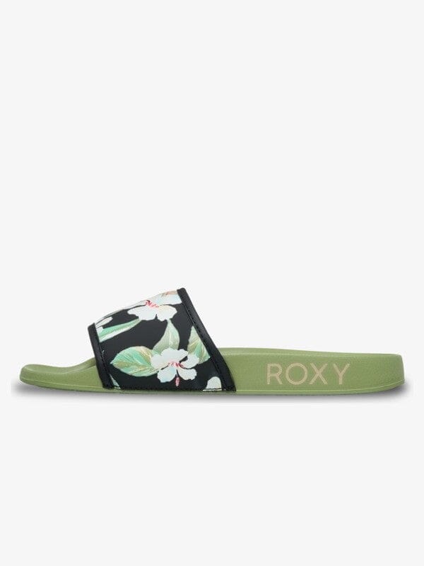 Slippy IV - Oil Green Women's Flipflops,Shoes & Boots roxy 