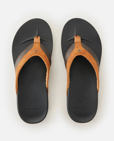 Soft Top Open Toe - Black/Brown Men's Shoes & Flip Flops Rip Curl UK 7 