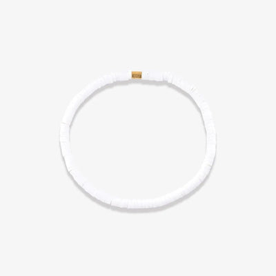 Solid Cabrillo Stretch Bracelet - White Jewellery Pura Vida 