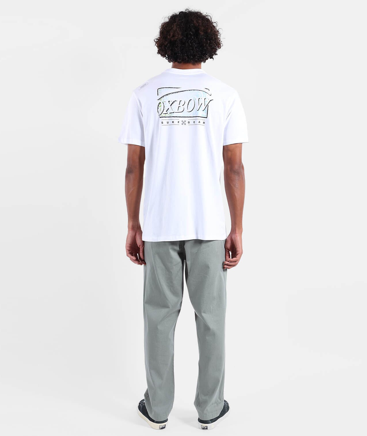 Stamp Tee - White Men's T-Shirts & Vests Oxbow 
