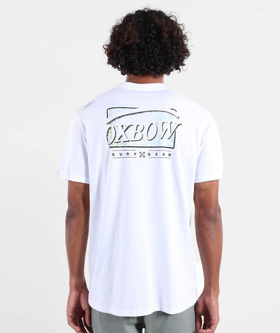 Stamp Tee - White Men's T-Shirts & Vests Oxbow 