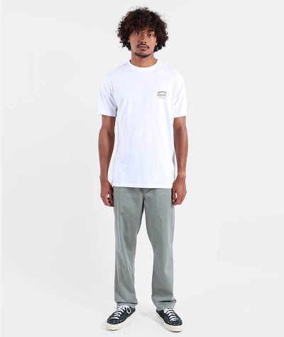Stamp Tee - White Men's T-Shirts & Vests Oxbow 