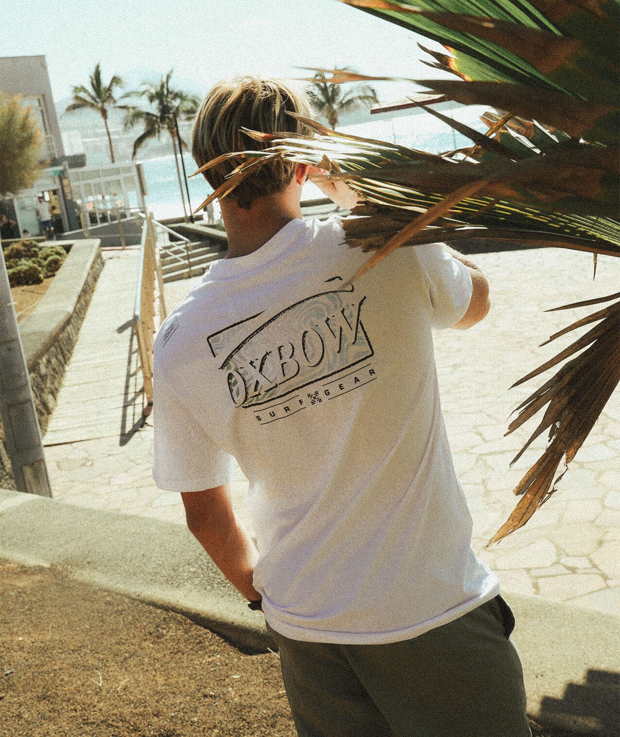 Stamp Tee - White Men's T-Shirts & Vests Oxbow S 