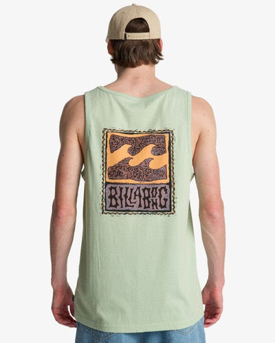 Stamp Vest - Vintage Green Men's T-Shirts & Vests Billabong 